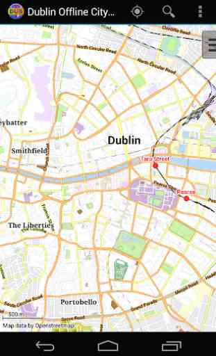 Mapa offline de Dublín 1