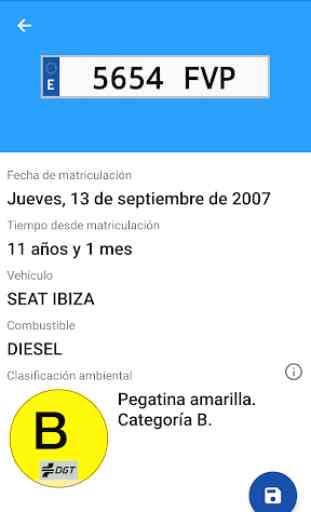 Matrículas españolas - información de vehículos 2