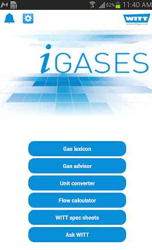 iGASES gas guide and converter 1