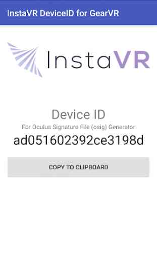 InstaVR DeviceID for GearVR 2