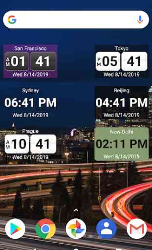 World Clock Widget 2019 Pro 2