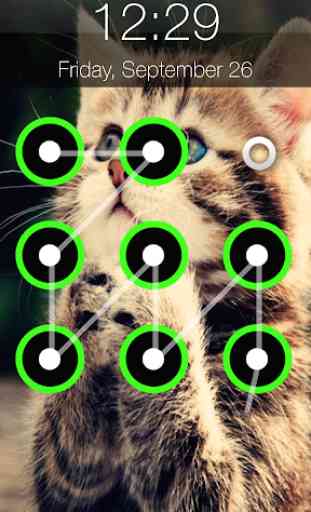 Cat Screen Lock Pattern 3
