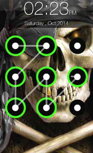 Skull Screen Lock Pattern 1