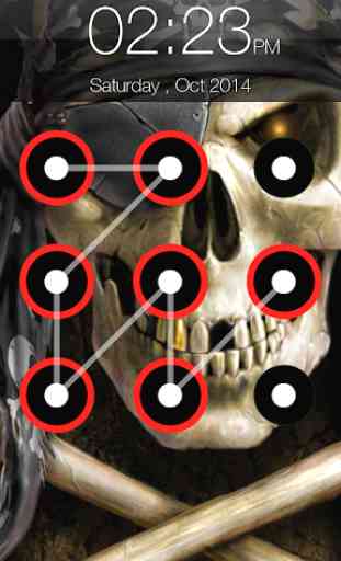 Skull Screen Lock Pattern 2