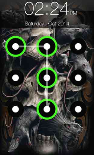 Skull Screen Lock Pattern 3