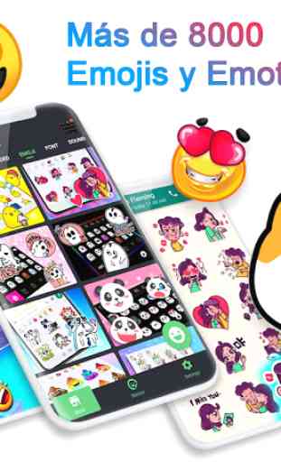 ❤️Teclado Emoji-Emoticones geniales, GIFs,Stickers 1