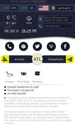 Atlanta Airport (ATL) Info + Flight Tracker 1