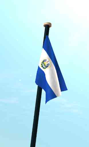 El Salvador Bandera 3D Gratis 3
