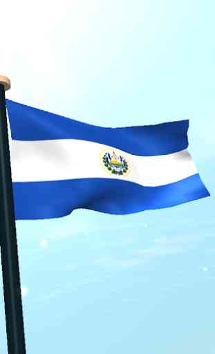 El Salvador Bandera 3D Gratis 4