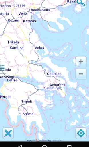 Map of Greece offline 1