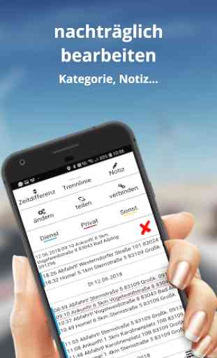 Fahrtenbuch GPS-Zeiterfassung - offline GPSTracker 2