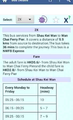 Hong Kong Bus Info 2