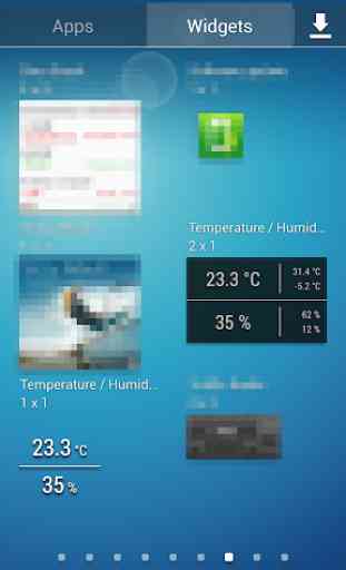 Temperature / Humidity Widget 4