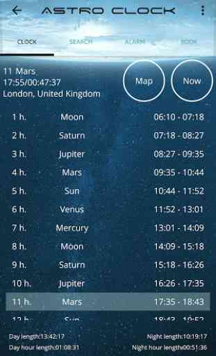 Astro Clock (planet hours) 1
