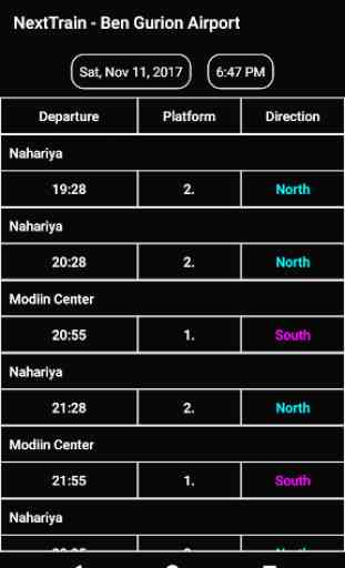 Next Train - Israel Trains Schedule 2
