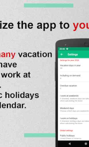 Vacation Calendar - manage your leave 3
