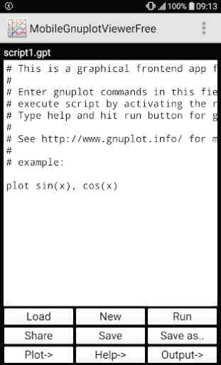 Mobile Gnuplot Viewer (free) 1