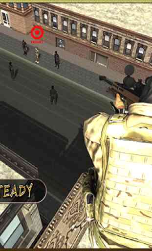 Spy Sniper en el tejado: Stealth City 1