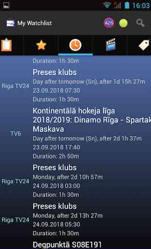 TV Listings for TV channels in Baltic States 3