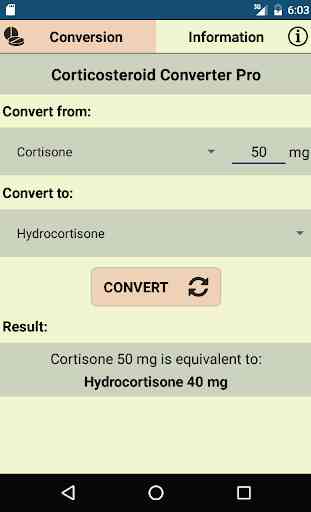 Corticosteroid Converter Pro: Equivalent Doses 4