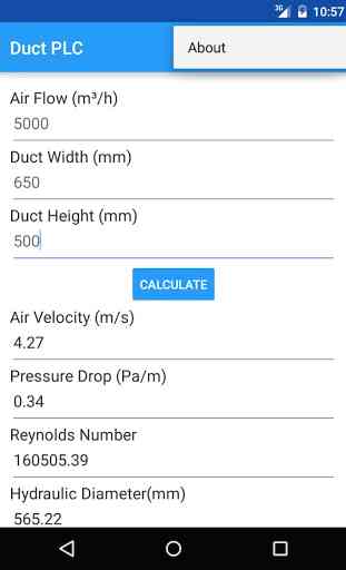 Duct Pressure Loss Calculator 3
