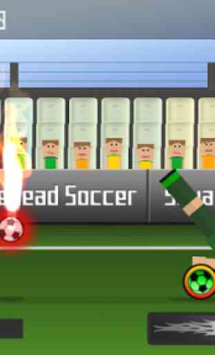 Squarehead Soccer - A crazy free kick soccer game 1