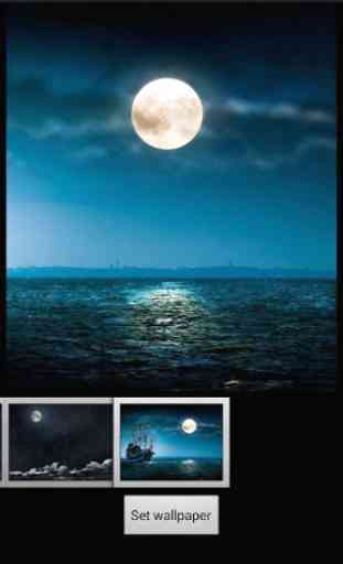 Noche la Luna Llena Wallpaper 3