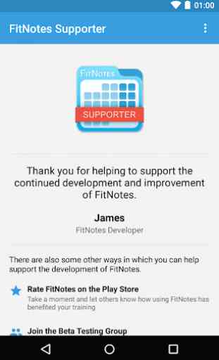 FitNotes Supporter 1