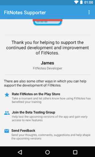FitNotes Supporter 2