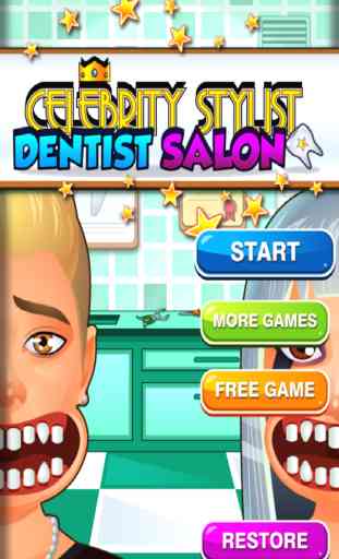 Aaah! Celebrity Dentist FREE- Ace Awesome Game for Girls and Boys 1
