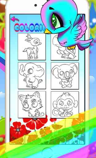 ABC ANIMALS COLORING BOOK - FREE DRAWING PAINTING FOR TODDLER AND KIDS 4