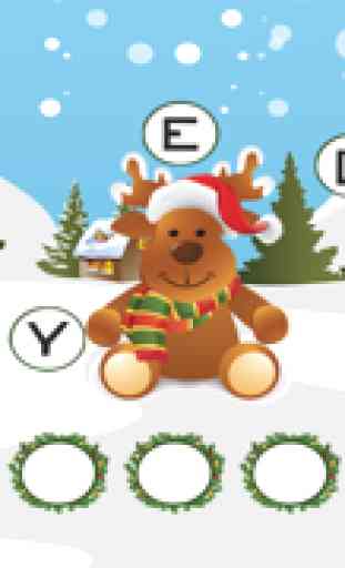 ABC de la Navidad! Juego para los niños: Aprender para escribir las palabras y el alfabeto con Papá Noel, San Nicolás, elfos, regalos, galletas y más. Gratis, nuevo, Feliz Navidad! 3