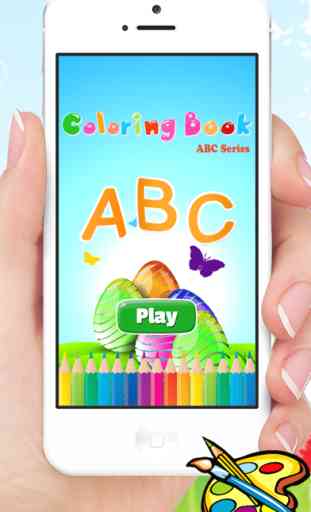 animales ABC del alfabeto para colorear libro y el dibujo A-Z para los niños 1