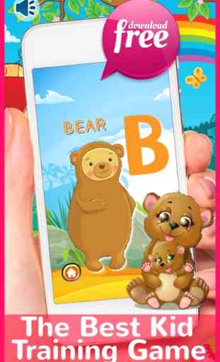 ABC Animals Flash Cards English Baby Kids Learning 2