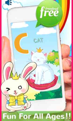 ABC Animals Flash Cards English Baby Kids Learning 3
