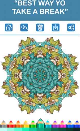Adult Coloring Book - Free Mandala Color Therapy & 3
