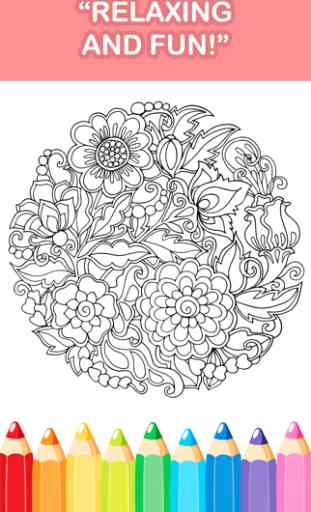 Adult Coloring Book - Free Mandala Color Therapy & 4