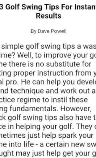 Golf Swing Tips 3