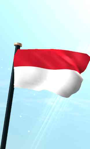Indonesia Bandera 3D Gratis 1