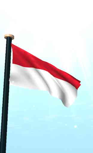 Indonesia Bandera 3D Gratis 2