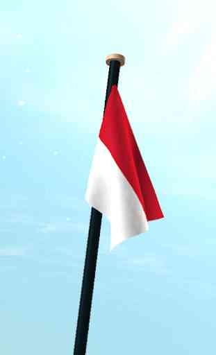 Indonesia Bandera 3D Gratis 3