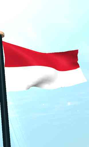 Indonesia Bandera 3D Gratis 4