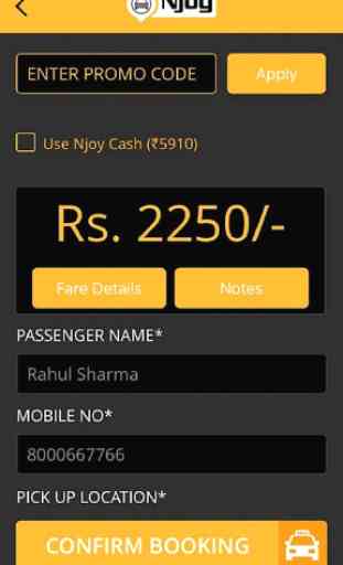 Njoy Cabs - Outstation Taxi 4