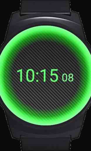 Carbon Neon Watch Face 4