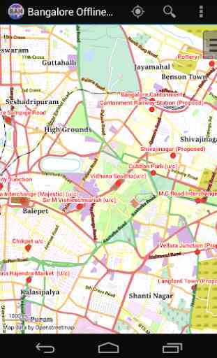 Mapa offline de Bangalore 1