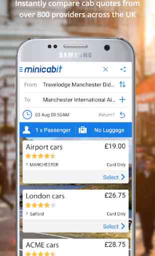 minicabit Taxi Cab and Airport Transfer App 1