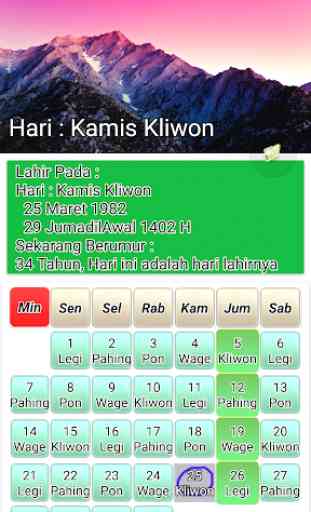 Kalender Hijriyah Jawa Pro 2