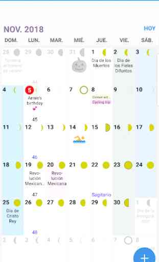 Calendario México 2019 y 2020 2