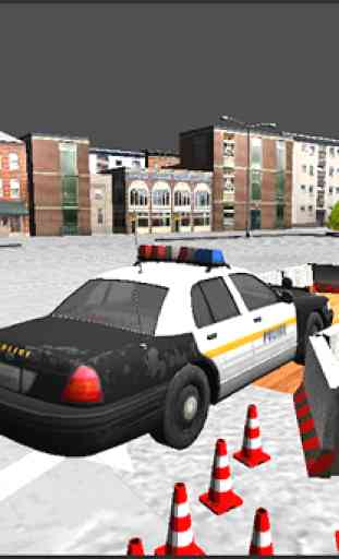 Coche de policía Parking 3D 1