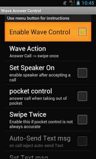 Wave Answer Control 1